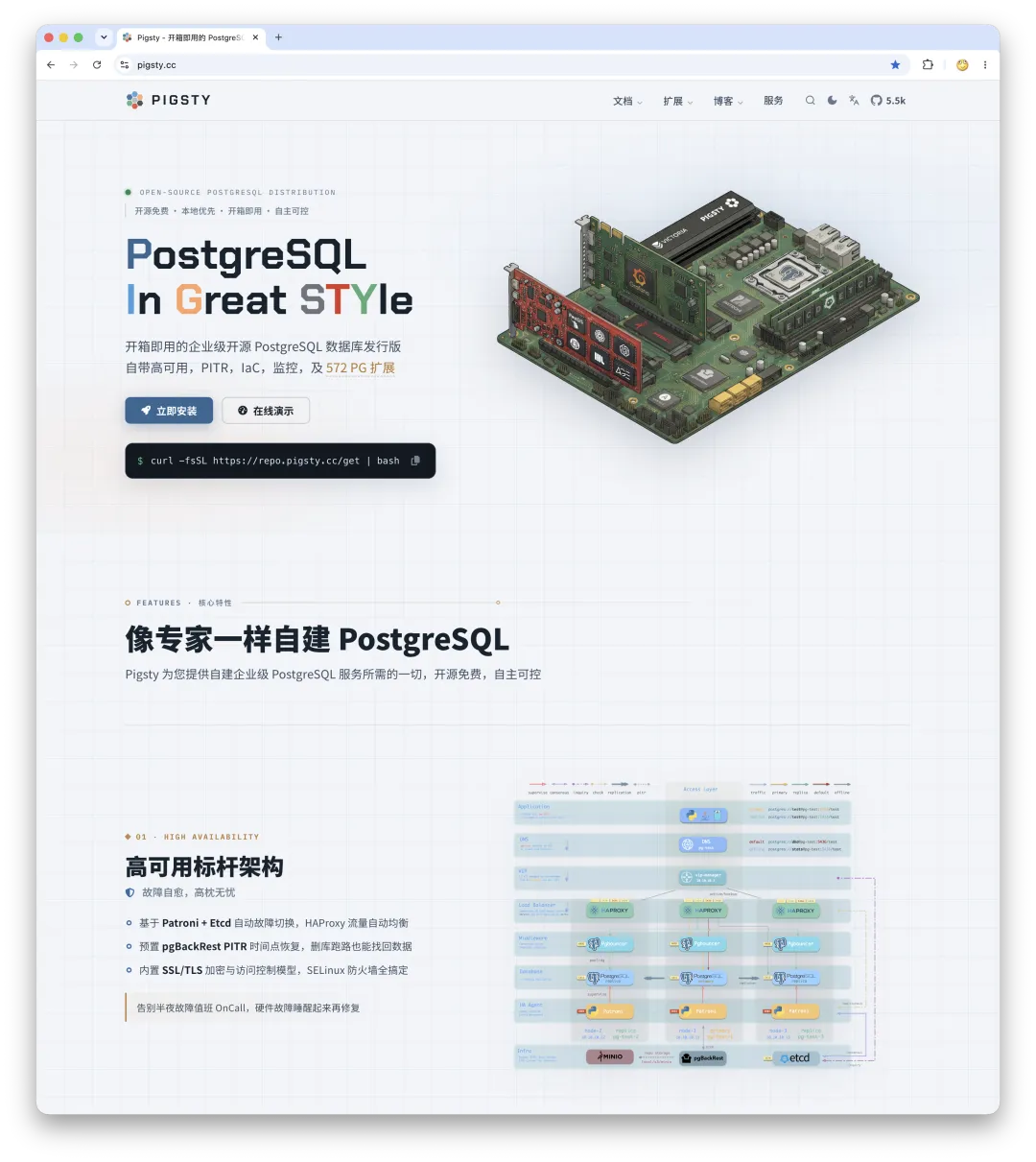 Pigsty 项目主页