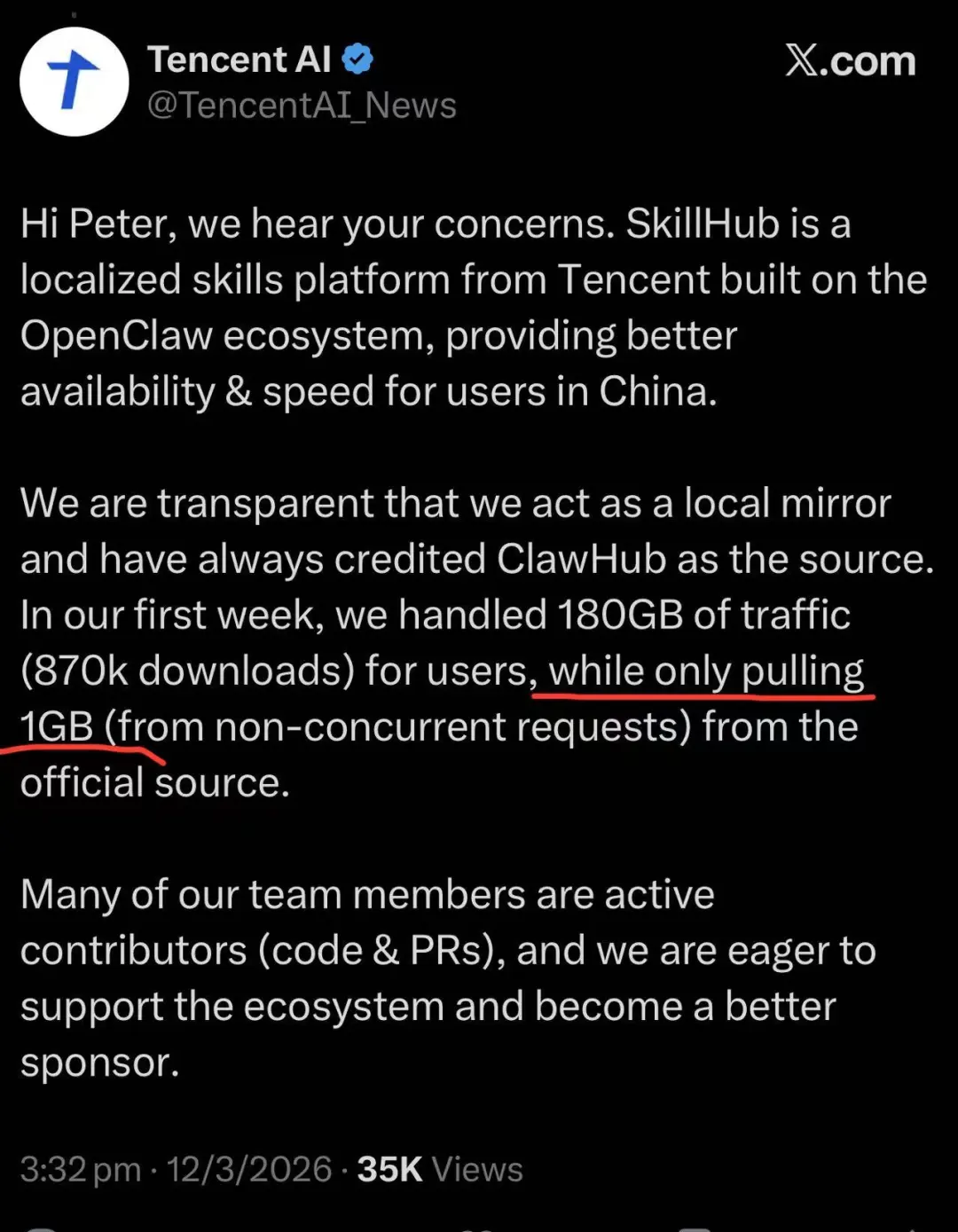 腾讯 AI 对 180GB 流量的回应