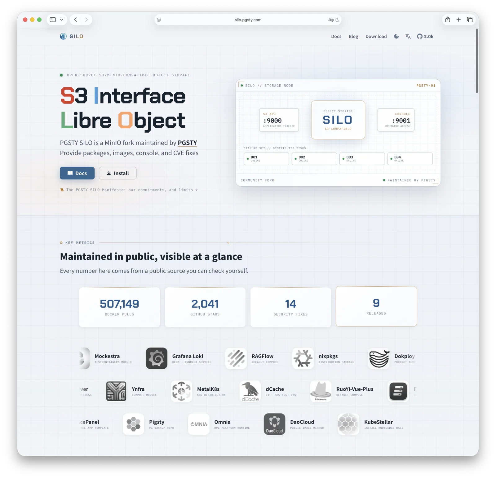 Silo website